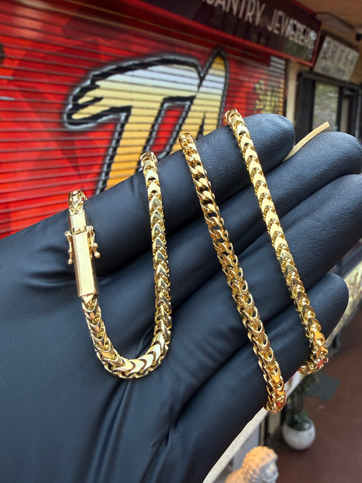 3.5MM Solid Plain Franco Chain