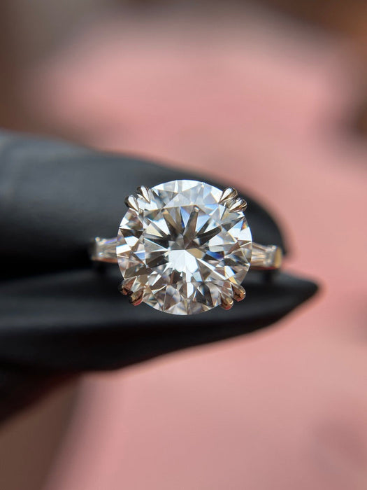 Tapered Baguette Three-Stone Engagement Ring — original photograph 3