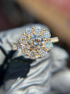 Large Cluster Halo Engagement Ring — original photograph 3