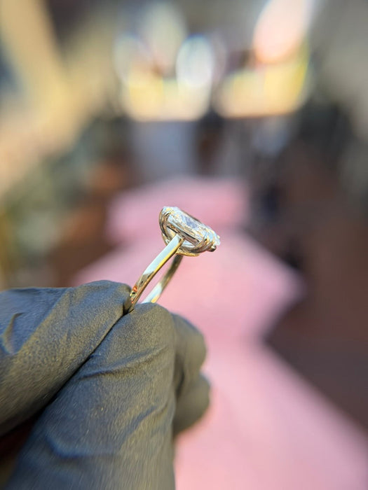 Cathedral Basket Solitaire Engagement Ring — original photograph 2