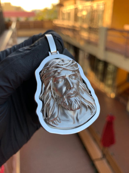 Eyes Closed Jesus Pendant