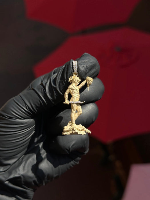 Perseus with Medusa's Head Diamond Pendant
