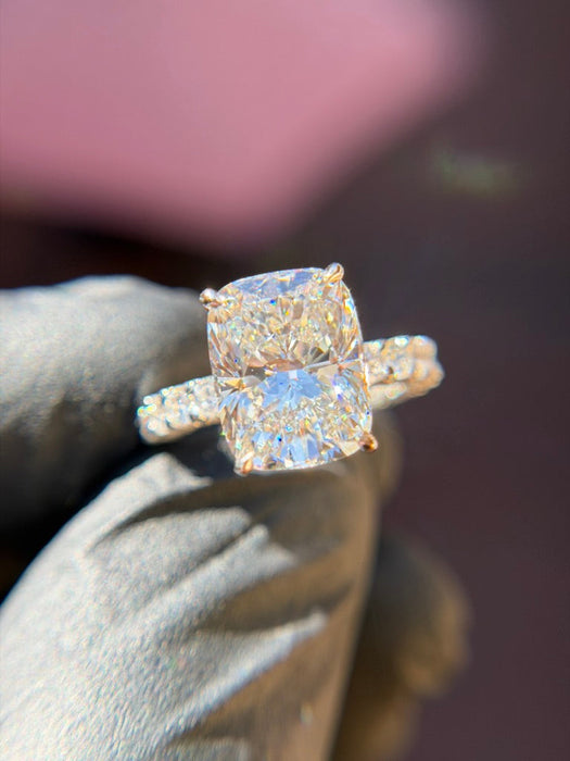 U-Shaped Eternity Engagement Ring — original photograph 2