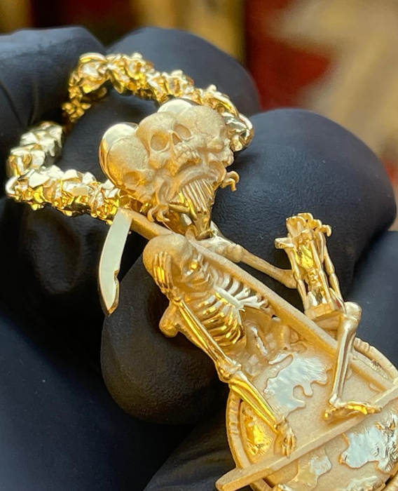 Father Time Ruling The World (Memento Mori) Pendant
