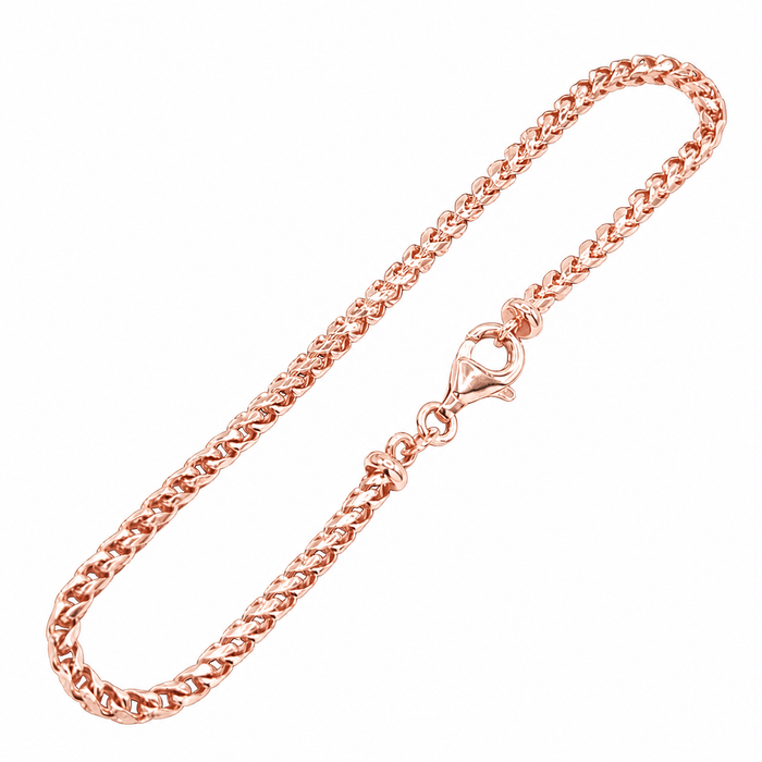 3MM Diamond Cut Franco Bracelet
