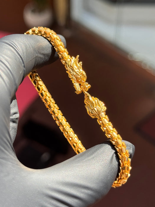 5MM Dragon Biting Tail Bracelet