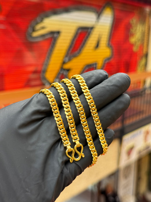 24K Yellow Gold 5.5MM Miami Cuban Link
