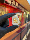 Natural Jade with 24K Zodiac Animal Inlay Pendants