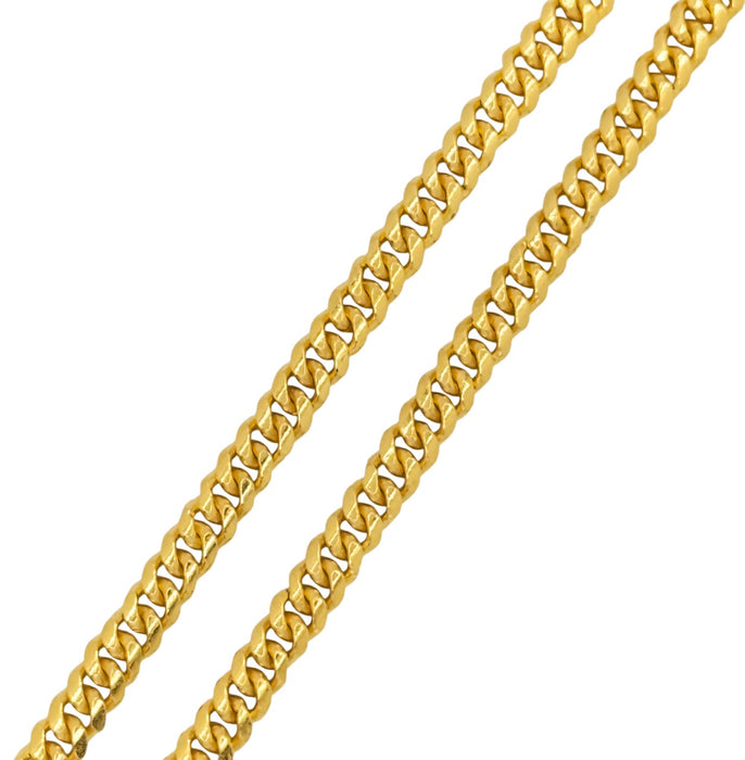 24K Yellow Gold 5.5MM Miami Cuban Link