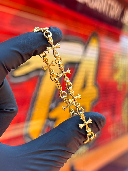 10MM Gothic Style Cross Bracelet