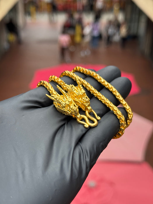 4.2MM Dragon Scale Chain w/ Dragon Heads