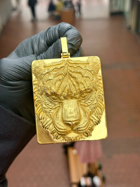 Tiger Rectangular Pendant