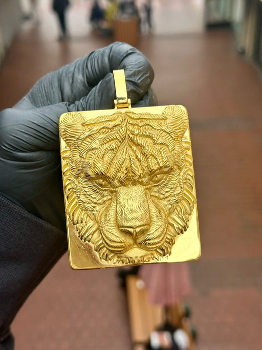 Tiger Rectangular Pendant