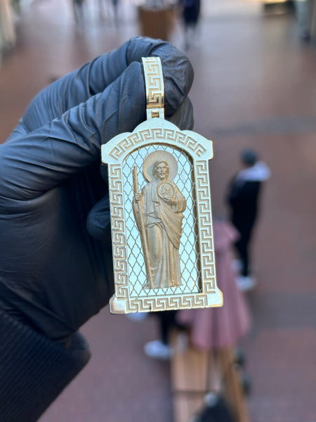 Saint Jude in Arch Frame Pendant