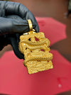 3D God of War (Guan Gong) with a Dragon and Customizable Bail Pendant