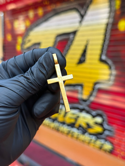 24K Yellow Gold Cross
