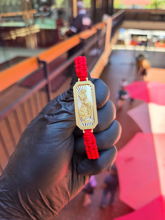 Lady Fortuna ID Bracelet on Red String