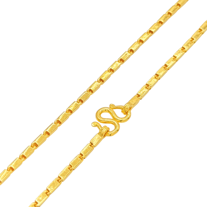 24K Yellow Gold 2.3MM Baht Chain