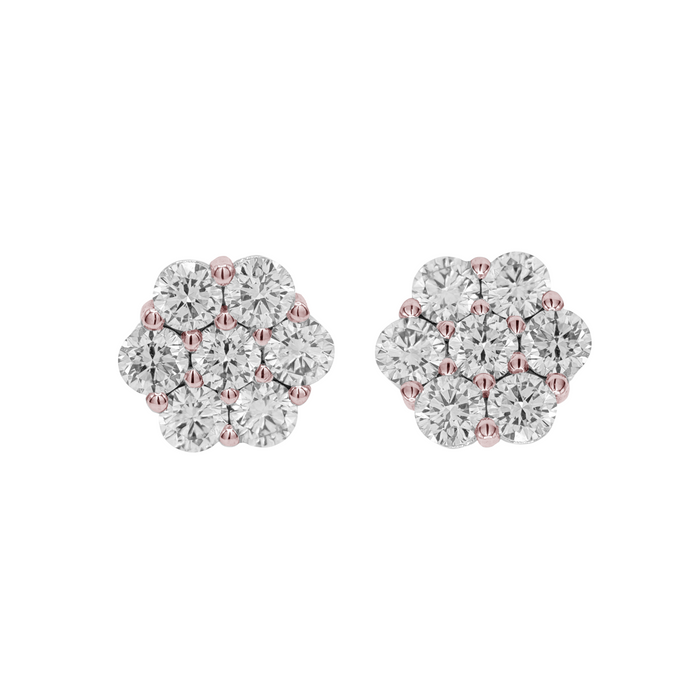 Diamond Cluster Earrings