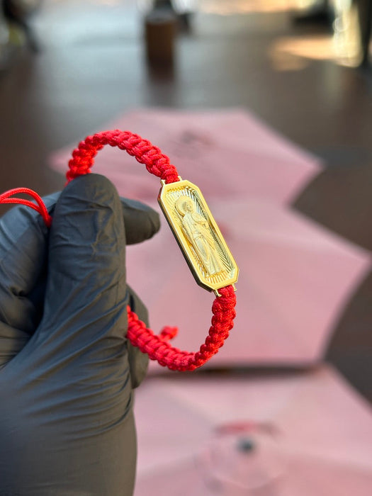 Saint Jude ID Bracelet on Red String