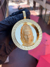 Three-Headed Buddha Circular Pendant