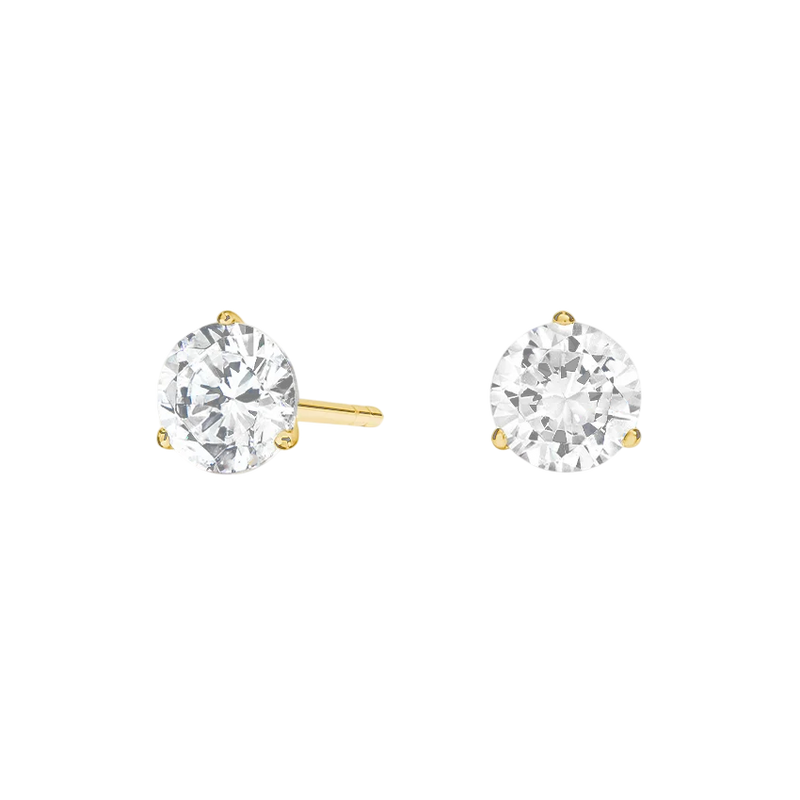 0.25ct Martini Round Diamond Solitaire Studs