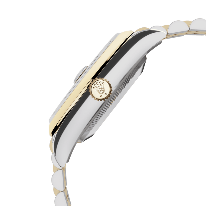 Rolex Two-Tone (YG/SS) Datejust - 36mm - White mother-of-pearl Diamond Dial - Jubilee