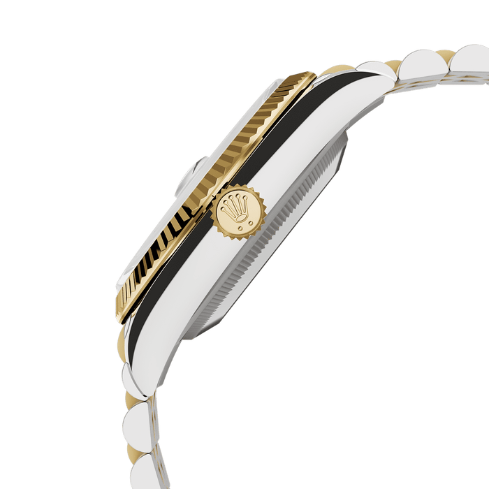 Rolex Two-Tone (YG/SS) Datejust - 36mm - White mother-of-pearl Diamond Dial - Jubilee