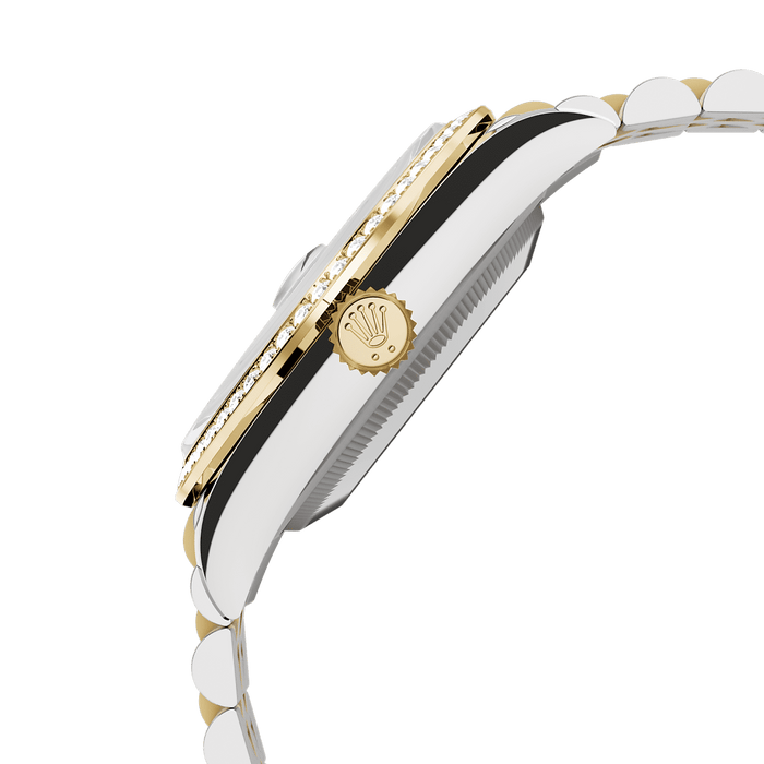 Rolex Two-Tone (YG/SS) Datejust - 36mm - White mother-of-pearl Diamond Dial - Jubilee