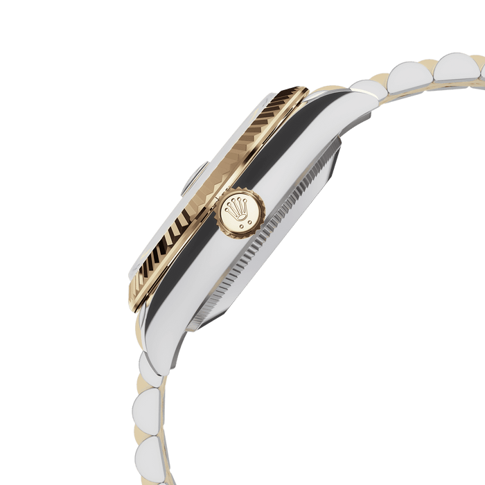 Rolex Two-Tone (YG/SS) Datejust - 31mm - White mother-of-pearl Diamond Dial - Jubilee