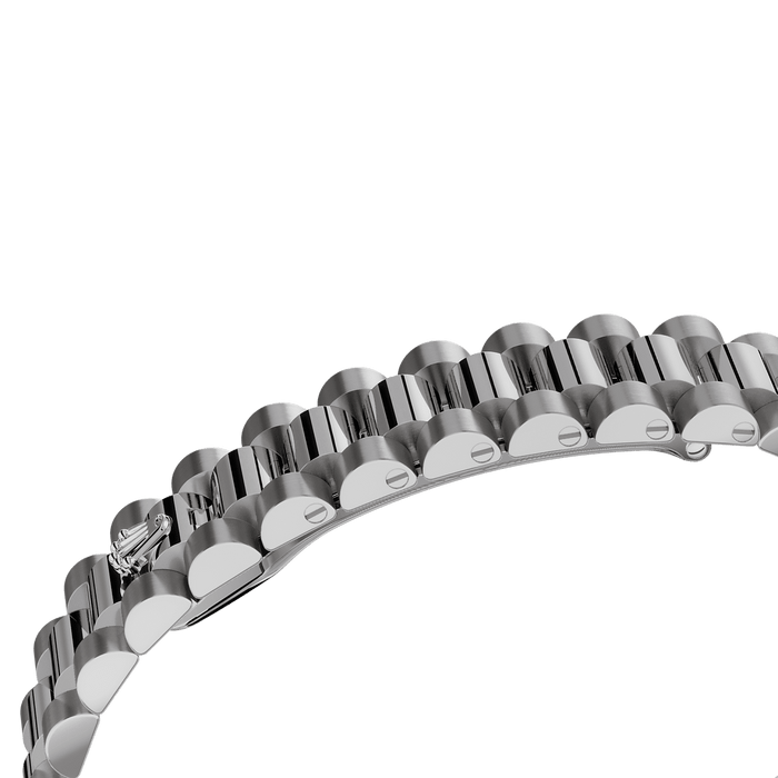 Rolex White Gold Datejust - 28mm - Diamond-paved - President