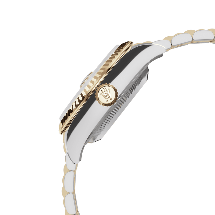 Rolex Two-Tone (YG/SS) Datejust - 28mm - White mother-of-pearl Diamond Dial - Jubilee