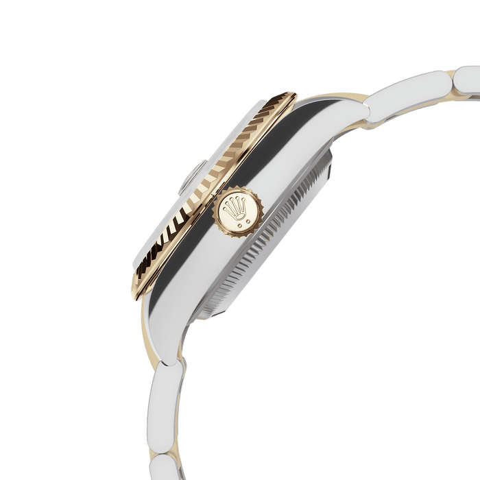 Rolex Two-Tone (YG/SS) Datejust - 28mm - White mother-of-pearl Diamond Dial - Oyster