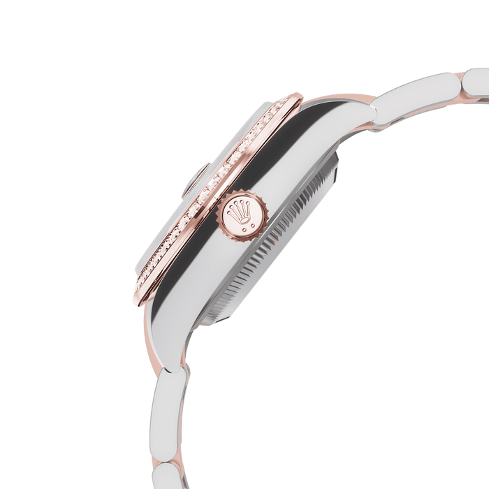 Rolex Two-Tone (RG/SS) Datejust - 28mm - Rosé-colour Diamond Dial - Oyster