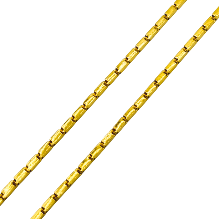 24K Yellow Gold 2.2MM Baht Chain