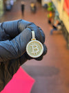 Bitcoin Circular Diamond Pendant original detail photo 2