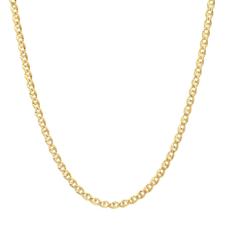 3MM Solid Diamond-Cut Mariner Chain