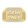 Cash Only Presidential Ring in yellow gold — studio view