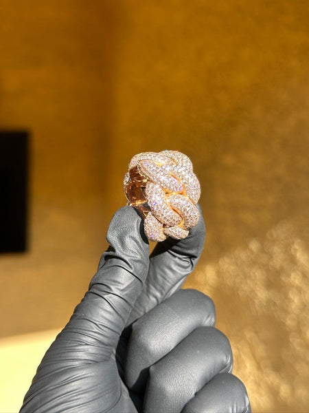 Chunky Diamond Cuban Ring