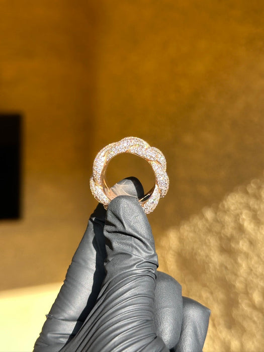 Chunky Diamond Cuban Ring