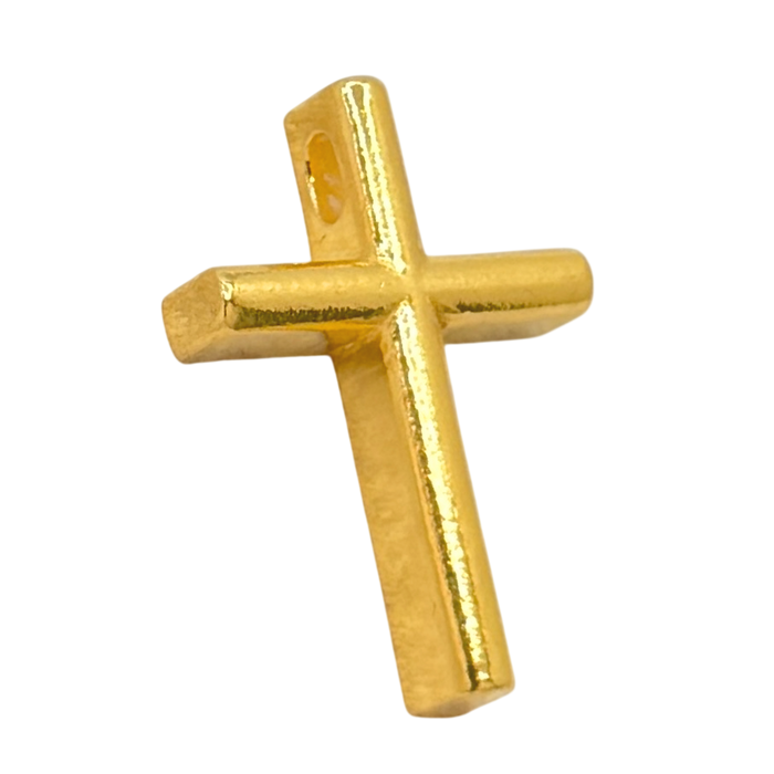 24K Yellow Gold Cross Pendant