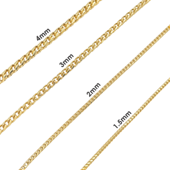 4MM Diamond Cut Franco Chain