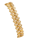Diamond Armor Bracelet in polished yellow gold