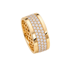 Diamond Channel Ring in yellow gold