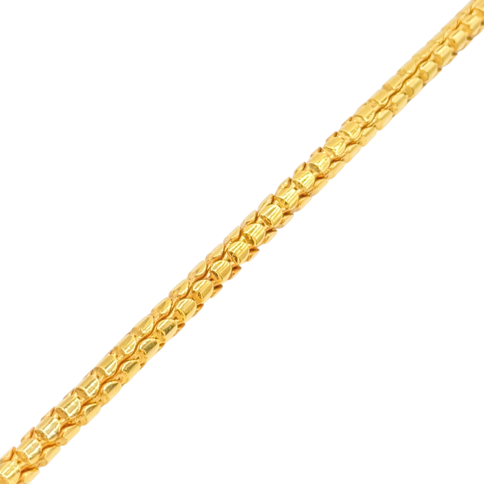 5.5MM Dragon Scale Chain w/ Diamond Folding Barrel Clasp