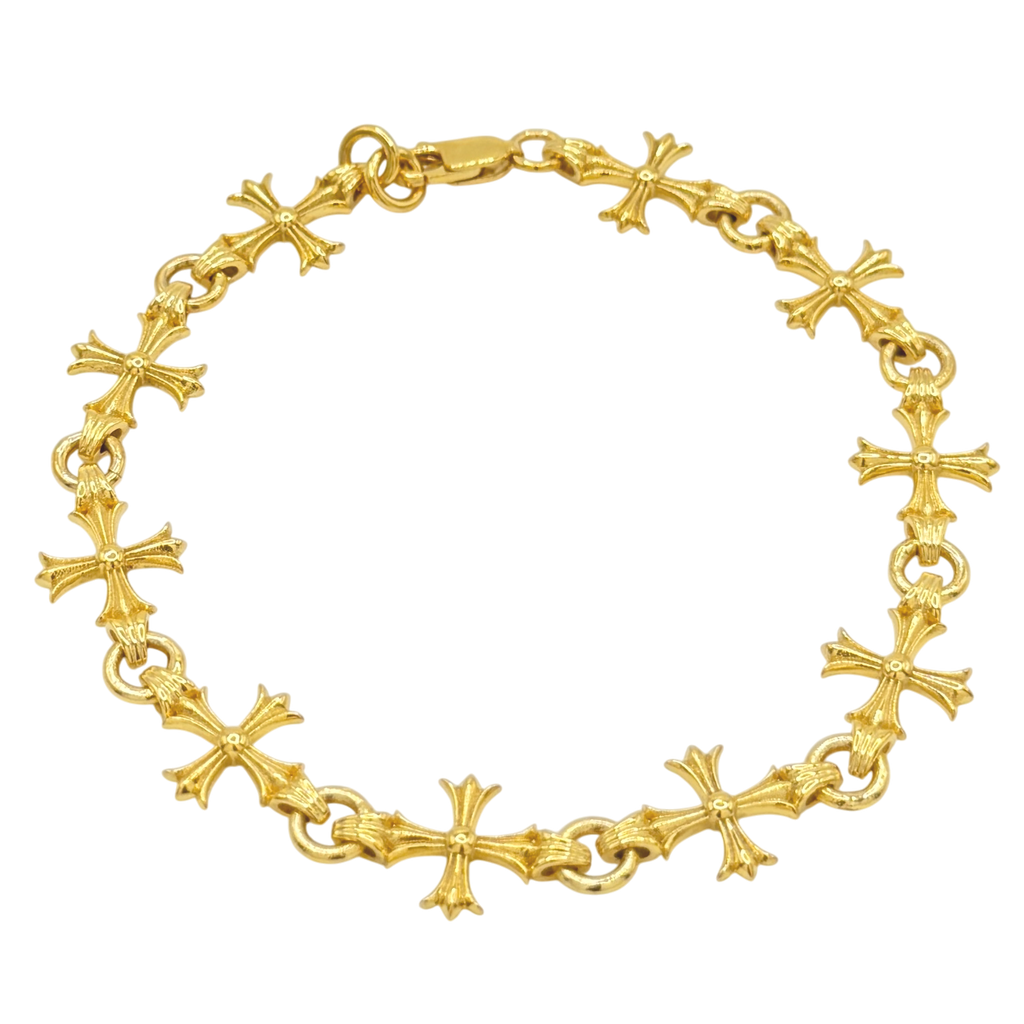 10MM Gothic Style Cross Bracelet– Ta Jewelers