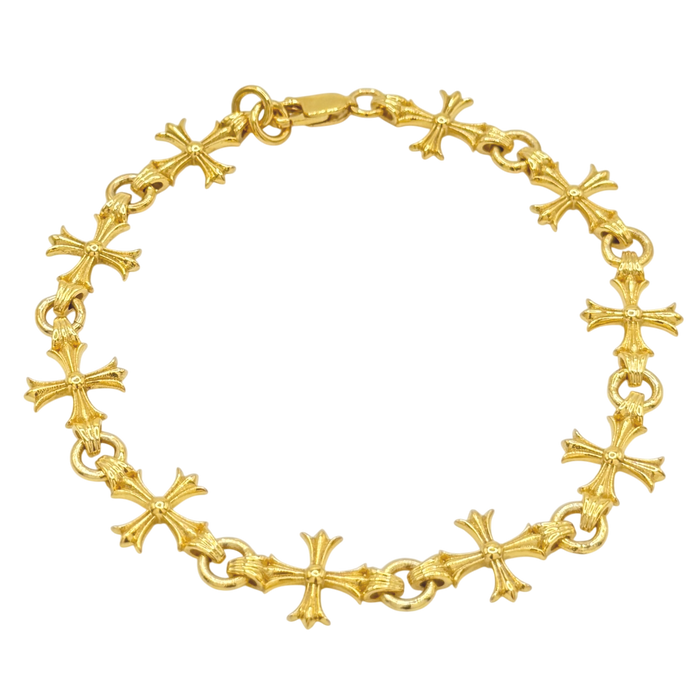 10MM Gothic Style Cross Bracelet