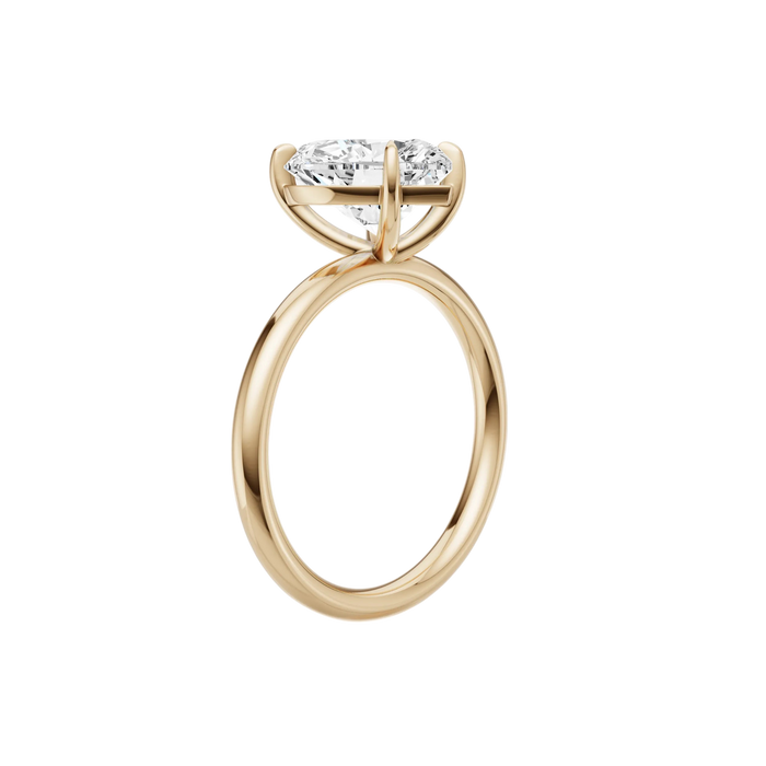 Heart Solitaire Engagement Ring