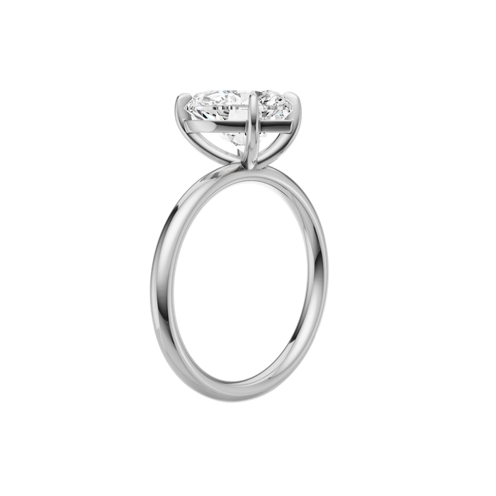 Heart Solitaire Engagement Ring