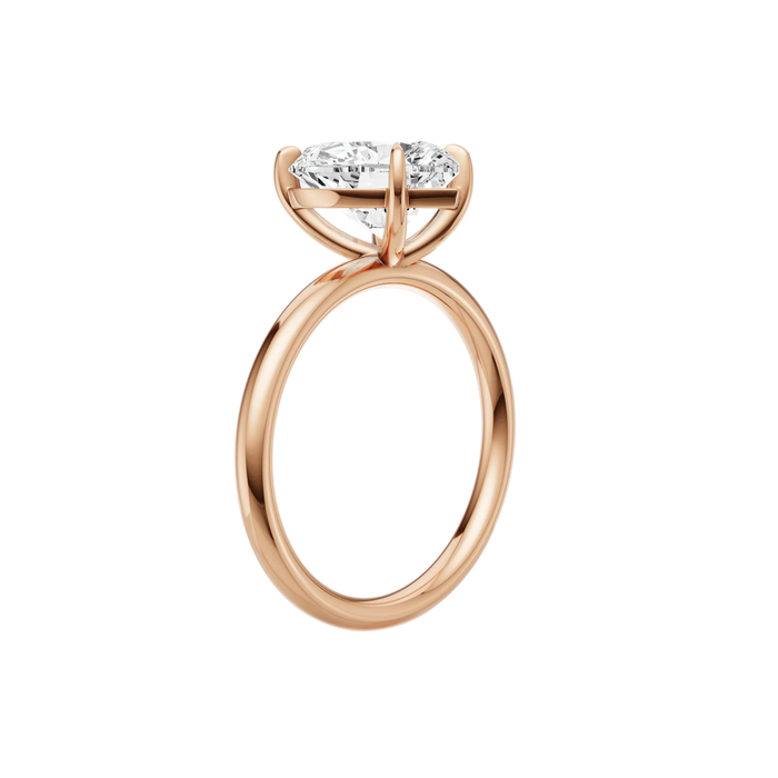 Heart Solitaire Engagement Ring